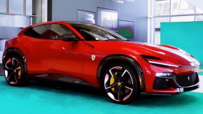 Първият в историята на Ferrari модел с четири врати и четири места е Ferrari Purosangue.