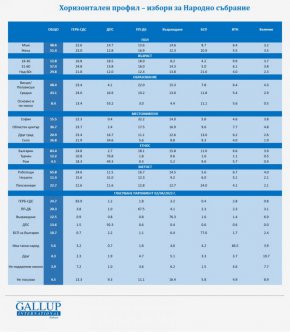 Галъп: Какви са електоралните профили на партиите, които влизат в парламента