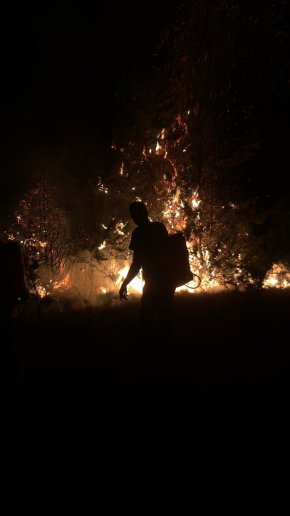 Голям пожар гори на границата ни със Северна Македония