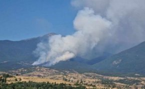 Запалването е под връх Алиботуш - на 5-6 километра източно от големия пожар